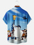 Men's Christmas Funny Graphic Short Sleeve Hawaiian Shirt